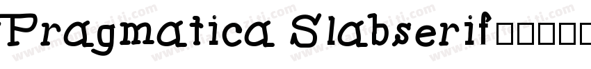 Pragmatica Slabserif字体转换